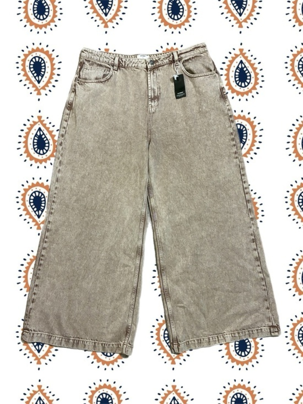 NWT - COTTON:ON 91 Wide Leg Rigid Brown Jeans